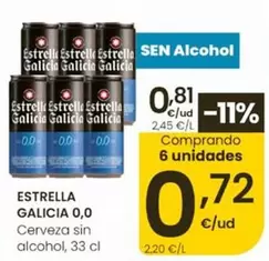 Estrella Galicia 0.0 - Cerveza Sin Alcohol