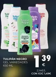tulipán negro - Gel Variedades