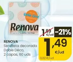 Renova - Servilleta Decorada Doble Deco