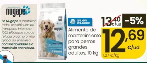 Nugape - Alimento De Mantenimiento Para Perros Grandes Adultos