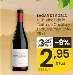 Lagar De La Robla - I.G.P. Vinos De La Tierra De Castilla Y Leon, Vintage, Tinto