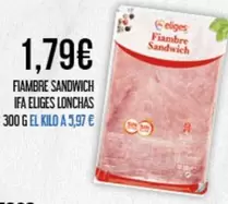 eliges - Fiambre Sandwich Ifa