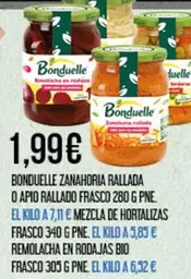 Bonduelle - Zanahoria Rallada O Apio Rallado Frasco