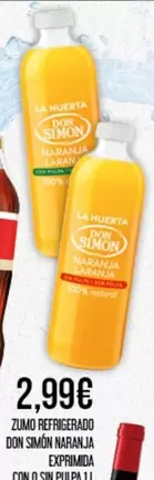 Simon - Zumo Refrigerado DOP Stand Naranja Exprimida