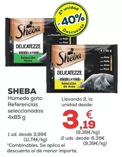 Sheba - Humedo Gato Referencias Seleccionadas