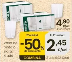 Vaso De Pinta O Sidra