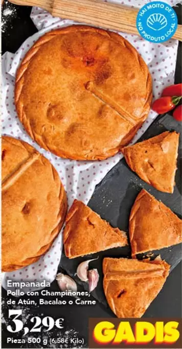 Empanada Pollo Corn Champinones
