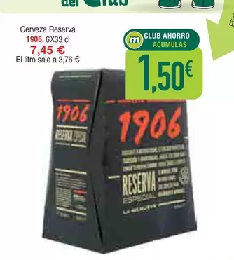 1906 - Cerveza Reserva