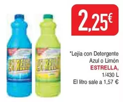 Estrella - Lejía Con Detergente Azul O Limón