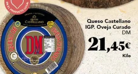 Castellano - Queso Igp. Oveja Curado