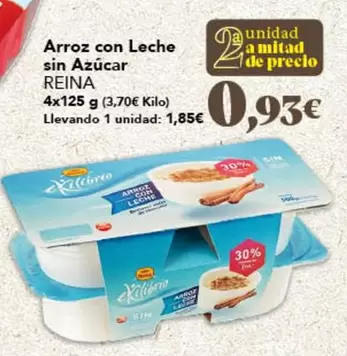 Postres Reina - Arroz Con Leche Sin Azucar
