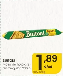 Buitoni - Masa De Hojaldre Rectangular