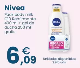 Nivea - Pack Body Milk Q10 Reafirmante + Gel De Ducha