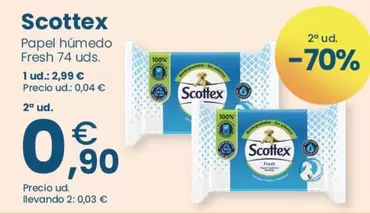 Scottex - Papel Húmedo Fresh