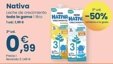 Nativa - Leche De Crecimiento Toda La Gama