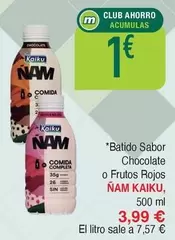 Kaiku - Batido Sabor Chocolate O Frutos Rojos