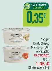 Pastoret - Yogur Estilo Griego Manzana Tatín O Pistacho