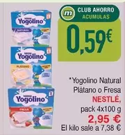 Nestlé - Yogolino Natural Platano O Fresa