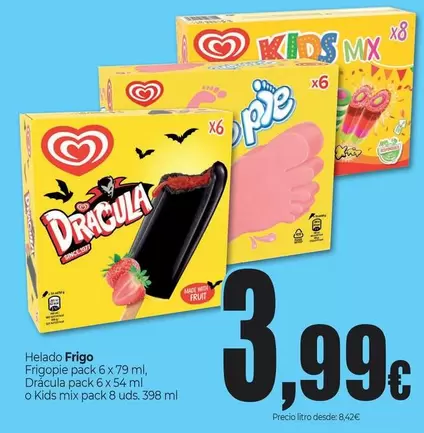 Frigo - Helado Frigopie Drácula O Kids Mix