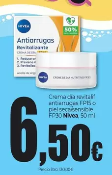 Nivea - Crema Dia Revitatif Antiarrugas FP15 O Piel Seca/ Sensible FP30 Nivea