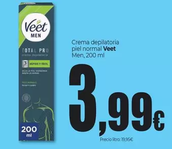 Veet - Crema Depilatoria Piel Normal Men