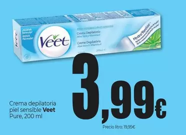 Veet - Crema Depilatoria Piel Sensible Pure