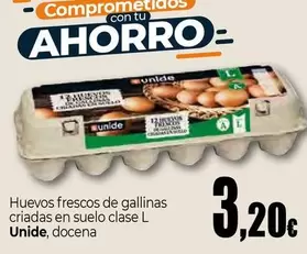 Unide - Huevos Frescos De Gallinas Criadas En Suelo Clase L 
