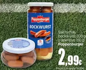 Poppenburger - Salchichas Bockwurst O Aperitivo