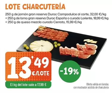 duroc - Lote Charcuteria