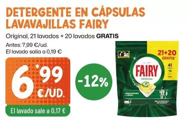 Fairy - Detergente En Capsulas Lavavajillas