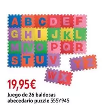Juego De 26 Baldosas Abecedario Puzzle 555y945