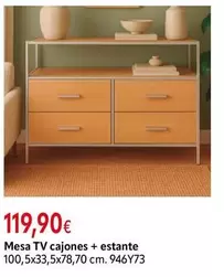 Mesa Tv Cajones + Estante