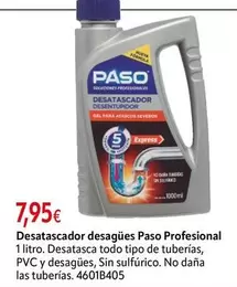 Paso - Desatascador Desagües