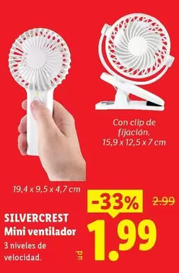 SilverCrest - Mini Ventilador