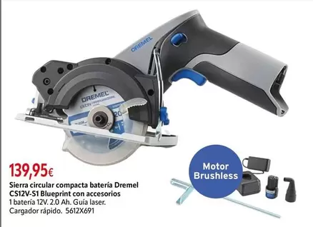 Dremel - Sierra Circular Compacta Batería