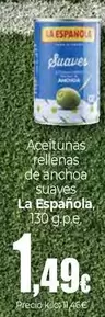 La Española - Aceitunas Rellenas De Anchoa Suaves