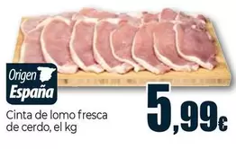 Cinta De Lomo Fresca De Cerdo