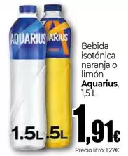Aquarius - Bebida Isotonica Naranja O Limon