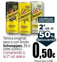 Schweppes - Tonica Original, Zero O Con Limon