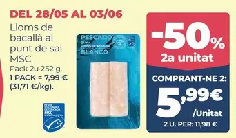 Blanco - Lloms De Bacallà Al Punt De Sal Msc