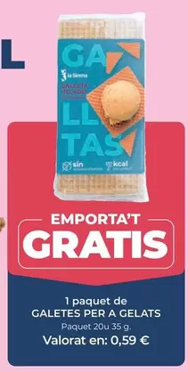 1 Paquet De Galettes Per A Gelats