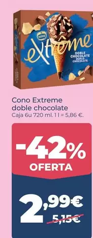 Extreme - Cono Doble Chocolate
