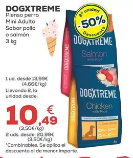 Dogxtreme - Pienso Perro Mini Adulto Sabor Pollo O Salmon