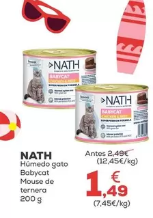Nath - Humedo Gato Babycat Mouse De Ternera
