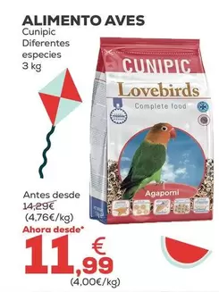 Cunipic - Alimento Aves