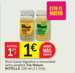 Nature - Shot Salud Digestiva O Inmunidad Extra Jengibre