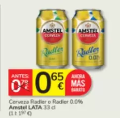 Amstel - Cerveza Radler O Radier 0.0%