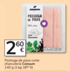 Consum - Pechuga De Pavo Corte Charcuteria