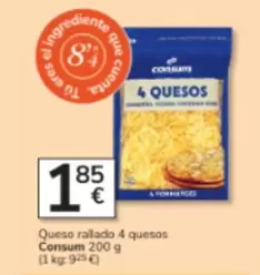 Consum - Queso Rallado 4 Quesos