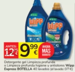 Wipp - Detergente Gel Limpieza Profunda O Limpieza Profunda Higiene Y Antiolores Express